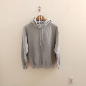 Men's Fleece Hooded Sweatshirt, Medium, Gray